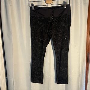 Nike Black Patterned Leggings